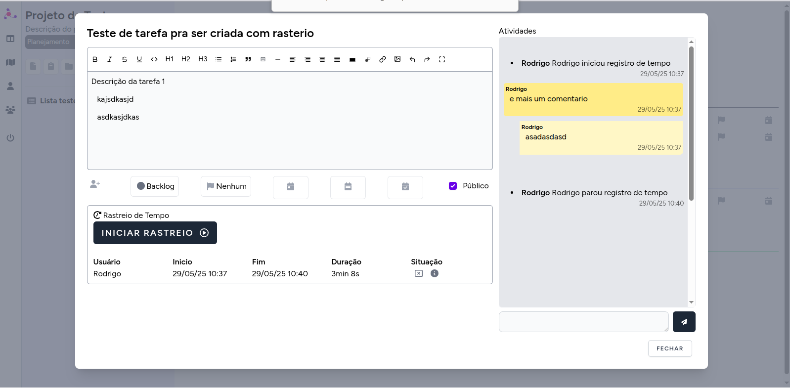 AxPlana - Gerenciador de Projetos - Screenshot 5