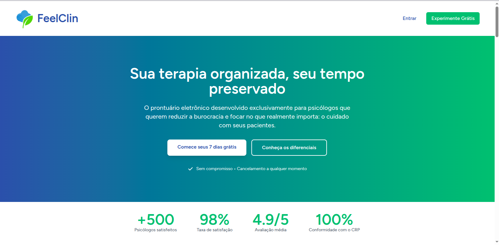 FeelClin - Gestão Psicológica - Screenshot 1