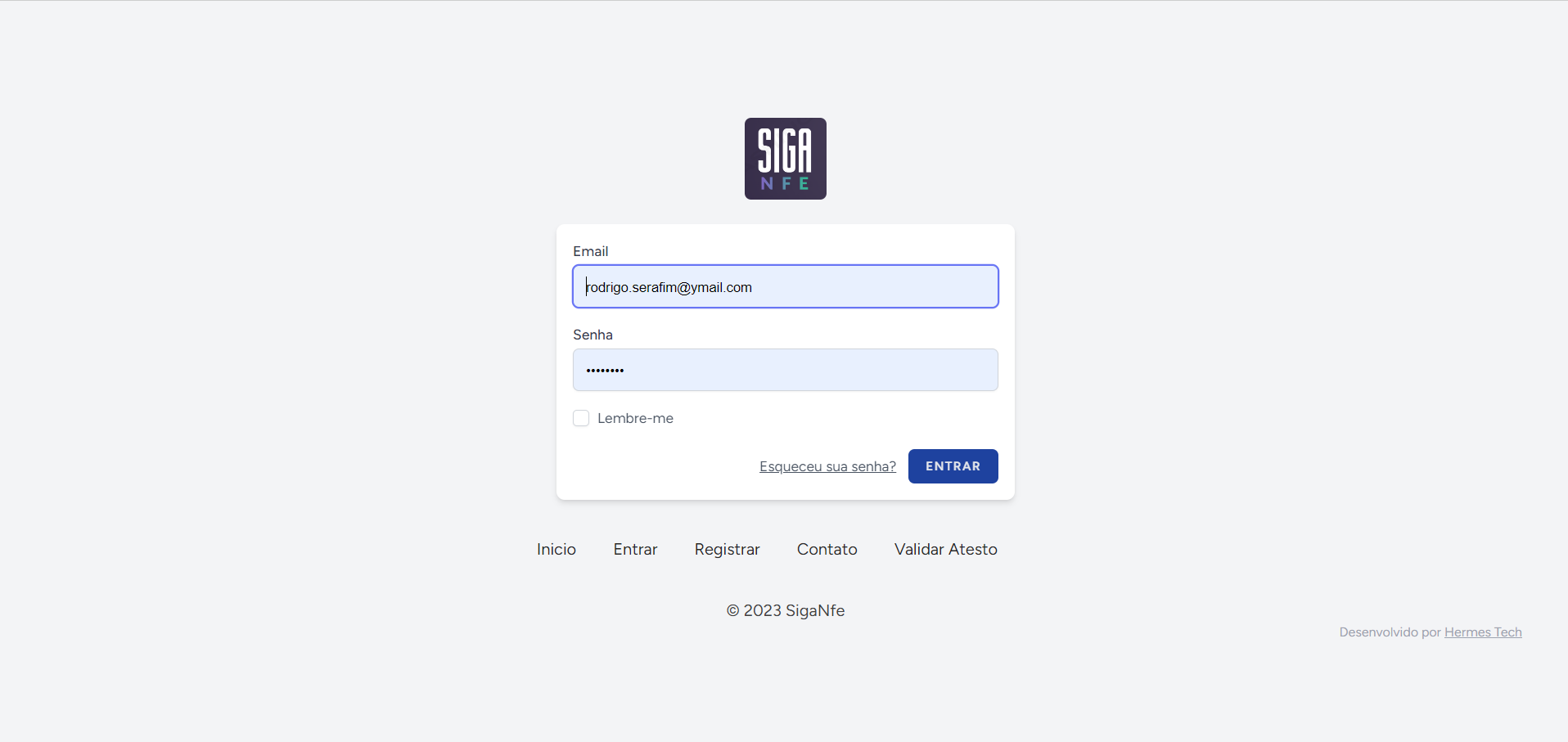SigaNfe - Sistema de Gestão Fiscal - Screenshot 1